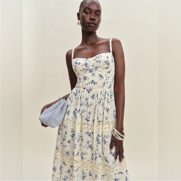 Reformation Dina Dress in Orlaya - Picture 2 of 8